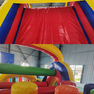 Pista de Obstáculos Inflable de PVC Comercial de 36 Pies con Tobogán y Muro de Escalada para Niños y Adultos, Juego de Entrenamiento - Product Image 4