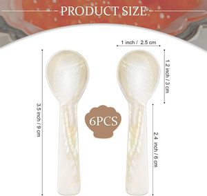 High Quality Mother of Pearl Caviar Spoons & Mop Spoons <b>Mirror</b> Polish Luxury Serving Set for Restaurant Use - Product Image 6