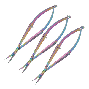 Ciseaux à ressort polyvalents pour la manucure, la coupe des cils, la découpe des sourcils et la broderie. - Product Image 5