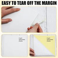 Papier autocopiant économique enduit recto-verso pour imprimante, 9,5 x 11 pouces, 2 à 6 plis, pour impression continue standard à points