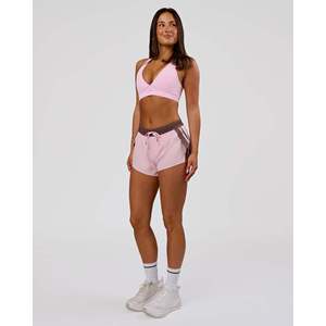 Shorts de course mi-taille pour femme - Accelérate 3 Force Marshmallow - Cocoa Powder - Product Image 5