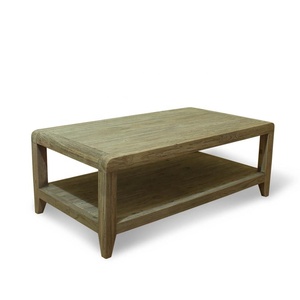 Simple QUALITEAK RT-09 Handmade Eco-Friendly Durable <b>Coffee</b> <b>Table</b> Distressed <b>Rustic</b> Solid Reclaimed Teak Wood 2 Years Warranty - Product Image 1