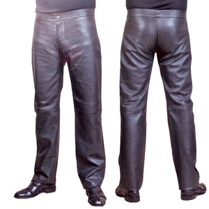 Pantalon décontracté en cuir véritable pour homme, haute qualité, Offre Spéciale - Product Image 2