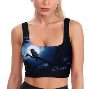 Soutien-gorge de Sport en Nylon confortable pour femmes séchage rapide respirant Yoga Fitness Wear grande taille courte longueur débardeurs - Product Image 6