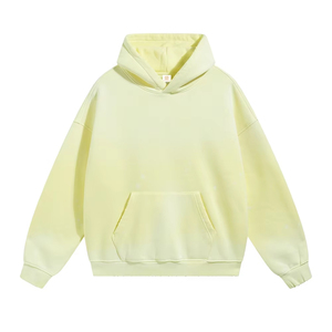 Sweat à capuche lavé à l'acide unisexe sérigraphie à capuche haute qualité vierge sweats à capuche pour hommes personnalisé Hip Hop Streetwear Vintage - Product Image 1