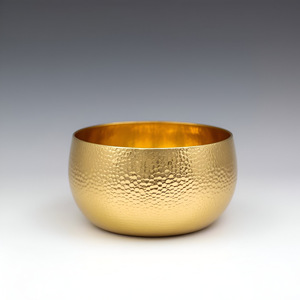 Bol de service de fruits en aluminium plaqué or de haute qualité Design minimaliste pour les plats de riz et à des fins décoratives - Product Image 5