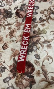 ชื่อที่กำหนดเองลูกปัดกระเป๋าข้ามร่างกายสายคล้องน่ารักพลาสติกอุปกรณ์เสริมโทรศัพท์สำหรับทีมสนามกีฬามหาวิทยาลัยเกมวันสายผ้าฝ้าย - Product Image 3