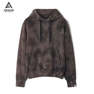 เสื้อฮู้ดครอปผู้หญิง Aifran Sports สกรีนโลโก้ตามสั่ง ทรงโอเวอร์ไซส์ ไหล่ตก ผ้าเฟรนช์เทอร์รี่คุณภาพสูง - Product Image 1