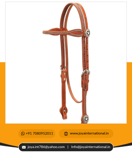 Fantaisie Décoratif Cheval Confort Bride Tisserand Cuir Cheval Formation Headstall Bride En Cuir léger - Product Image 6