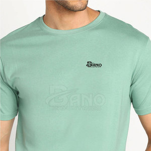 Camiseta de entrenamiento para hombre personalizada hecha en fábrica Último diseño en tela de fibra de bambú/algodón de punto MOQ bajo - Product Image 6