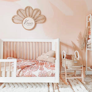 Accessoires de décoration de bureau signes nominatifs en rotin panneau naturel pour noms plaques suspendues de porte - Product Image 4