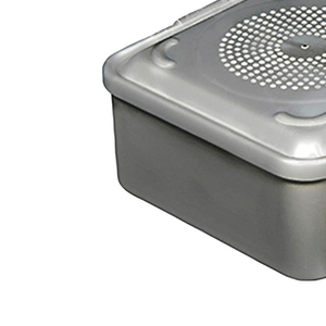 Contenedor Esterilizado Manualmente de Fabricación Profesional con Tapa para Instrumentos Quirúrgicos, Caja Plateada Reutilizable (Tamaño Personalizado) - Product Image 6