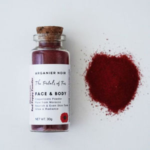 Poudre de teinture naturelle pour les lèvres Aker Fassi authentique du Maroc, teinte pour les joues traditionnelle berbère, cosmétique de beauté à base de plantes biologiques - Product Image 1