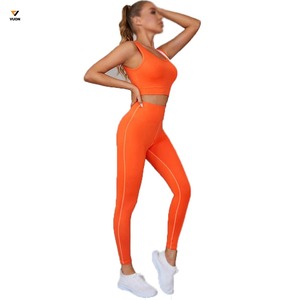 ชุดกีฬาสำหรับผู้หญิงชุดออกกำลังกายแบบมีสไตล์บราเลกกิ้งยาว2ชิ้น - Product Image 6