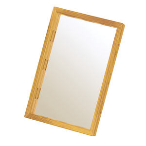 YS-F11/F12 Wagon <b>Mirror</b> in Smile Yellow Wood Frame and Glass Material - Product Image 1