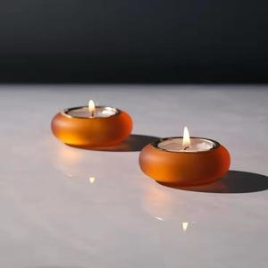 GuangDong usine vert brillant chauffe-plat bougeoirs en résine bougeoir votif bougeoir en gros bougeoir fait à la main - Product Image 6