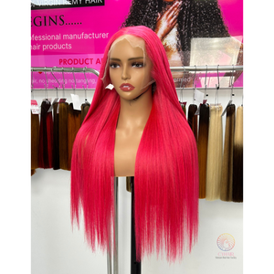 Venta al por mayor de 22 pulgadas de pelo humano vietnamita hueso recto tejido pelucas de pelo natural con encaje suizo transparente Frontal - Product Image 4