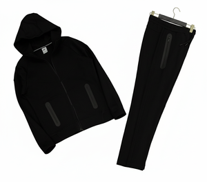 Ensemble de vêtements décontractés personnalisés à deux pièces, haut à capuche, bas à taille élastique, confort quotidien, respirant, séchage rapide, léger - Product Image 1