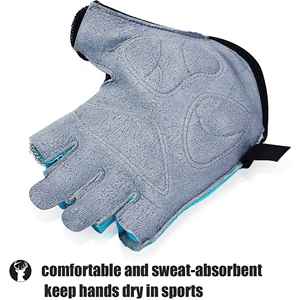 ถุงมือขี่จักรยานครึ่งนิ้วสำหรับทุกฤดูถุงมือขี่จักรยานเสือภูเขาระบายอากาศได้ดีถุงมือขี่จักรยานเสือหมอบถุงมือขี่มอเตอร์ไซค์ป้องกันการสึกหรอ - Product Image 4