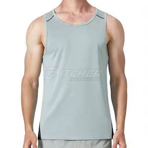 Camiseta sin Mangas para Hombre Talla Grande, Tejida, Ligera, Transpirable, 100% Algodón, Ropa Deportiva Urbana, Nueva Llegada, Gran Venta - Product Image 1