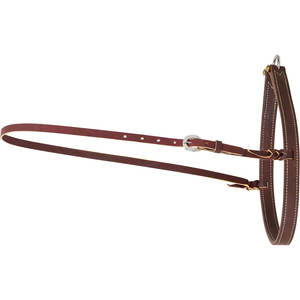 Premium cuir travail Tack muserolle culotte réglable cheval formation Tack boucle fermeture Western anglais équitation équine - Product Image 4