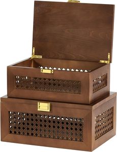 Industrial Factory Sale Unfinished Wooden <b>Box</b> with Hinged Lid for Crafts DIY <b>Storage</b> Jewelry Pine - Product Image 5