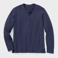 Männliche Langarm Henley Shirt Baumwolle Custom Logo Henley Shirt Männer Blank T-Shirts