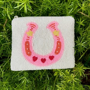 Handmade Green Beaded Coin <b>Purse</b> with Heart & GOLF Design | Zipper Closure <b>Small</b> Pouch for <b>Women</b>, Girls, Gifts & Travel Use - Product Image 5