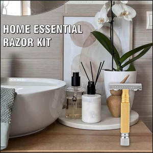 Maquinilla de afeitar de acero inoxidable, suave, limpia y cerrada/mango largo y liso con peine cerrado, maquinilla de afeitar de seguridad - Product Image 4