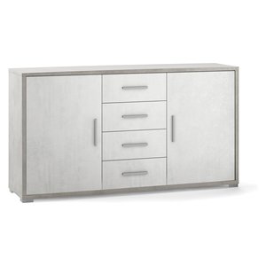 DOUBLE Db879 155cm Cement White Oxide <b>Sideboard</b> for <b>Kitchen</b> Storage by Sarmog - Product Image 1