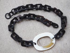 สร้อยคอจี้ฮอร์นสำหรับผู้หญิงทำจากทองเหลืองชุบทองแท้14K - Product Image 5