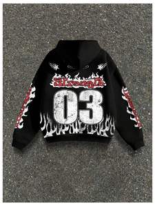 Mens fashion screen printing oversized <b>hoodie</b> heavy fabric streetwear design for casual wear comfort - Product Image 4