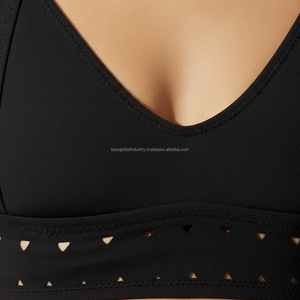 เสื้อชั้นในกีฬาผู้หญิงแบบตัดด้วยเลเซอร์ รองรับแรงกระแทกสูง สายไขว้ ออกกำลังกาย โยคะ บราแบบกำหนดเองสำหรับฤดูร้อน - Product Image 4