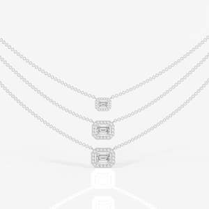 Elegante Collar de Diamantes Moissanite Solara en Oro de 9k, Accesorio de Moda Premium - Product Image 3