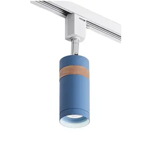 DillaWood Projecteur LED magnétique moderne 220V pour bureau, base GU10, corps en aluminium et PC, installation sur rail. - Product Image 2