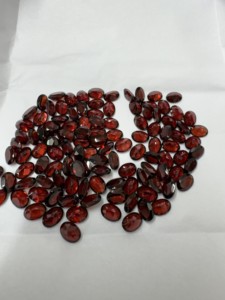Gigli Rigli Gems Synthetic Red <b>Garnet</b> Oval Cut 5-6mm Loose Gemstone for Jewelry Making - Product Image 5