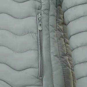 Veste universitaire en denim de style rétro pour unisexe avec fermeture éclair, bordure côtelée imperméable, look formel élégant - Product Image 5