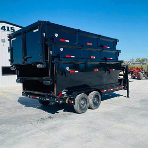 NOUVEAU Kit de bâche hydraulique 7000 lb pour essieux, rampes coulissantes, remorque professionnelle, cadre en acier robuste, essieu double, transport de charges lourdes - Product Image 1