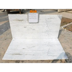 Dalle de marbre blanc polaire Veines grises Imperméable à l'eau Utilisation intérieure et extérieure pour cuisine Salle de bain Escaliers Villa Garantie 1 an Flammé - Product Image 1