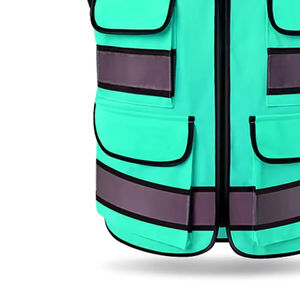 Vêtements de travail de sécurité haute visibilité personnalisés avec logo réfléchissant pour la construction industrielle, gilet de sécurité haute visibilité pour hommes - Product Image 4