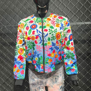 Chaqueta Bomber de Último Estilo con Parches Bordados, Color Atractivo, Chaqueta de Nailon y Poliéster, Multicolor, Diferentes Estilos - Product Image 5