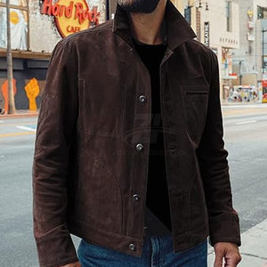 Premium Quality Casual Clothing <b>Suede</b> <b>Jacket</b> Custom Design Ecofriendly Breathable Men Winter <b>Jacket</b> - Product Image 3