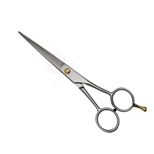 Ciseaux de coiffure professionnels JIMED SURGICAL en acier inoxydable 9CR13 plaqué or, pour droitiers, lame tranchante, finition mate, avec poignée ergonomique - Product Image 3
