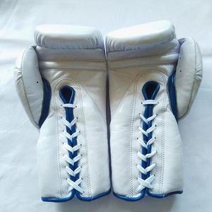 White Boxing Gloves Artificial Cowhide Leather Gloves Boxing <b>Boxer</b> Kickboxing Gloves - Product Image 1
