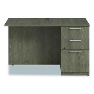 Alera AE1NZK-R2448UF Serie Tom 48 pulgadas. X 24 pulgadas X 29 Pulgadas Escritorio derecho con pedestal, serie Walnut-Seville, escritorios de oficina - Product Image 2