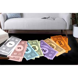 Alfombra de Dinero Monopoly: Decoración Antideslizante para Juegos de Mesa, Alfombra Suave de Tela No Tejida - Product Image 2