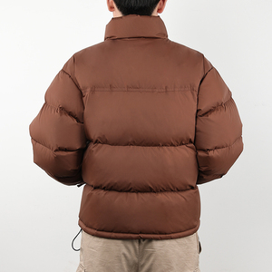 Veste d'hiver personnalisée pour hommes en toile de haute qualité, écologique, respirante, design propre, couleur unie, bloc, nylon décontracté - Product Image 2