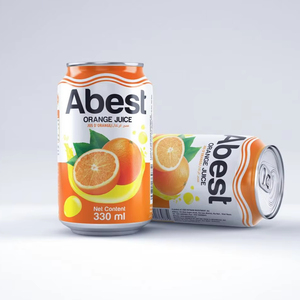 Latas personalizables de zumo de naranja de 330ml, zumo de fruta natural de alta concentración con sabor OEM ODM para exportación global desde Vietnam - Product Image 1