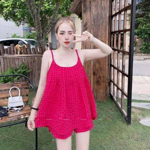 Ensemble haut de gamme pour femmes ensemble de shorts prix d'usine Odm lavable emballage personnalisé du fabricant du Vietnam ensemble 2 pièces trier été - Product Image 3