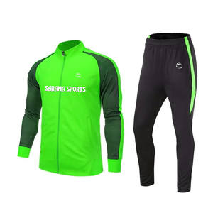 Venta al por mayor ropa de entrenamiento 2 piezas conjunto Slim Fit en blanco hombres chándal Jogging fútbol ropa de entrenamiento para personalizar - Product Image 1